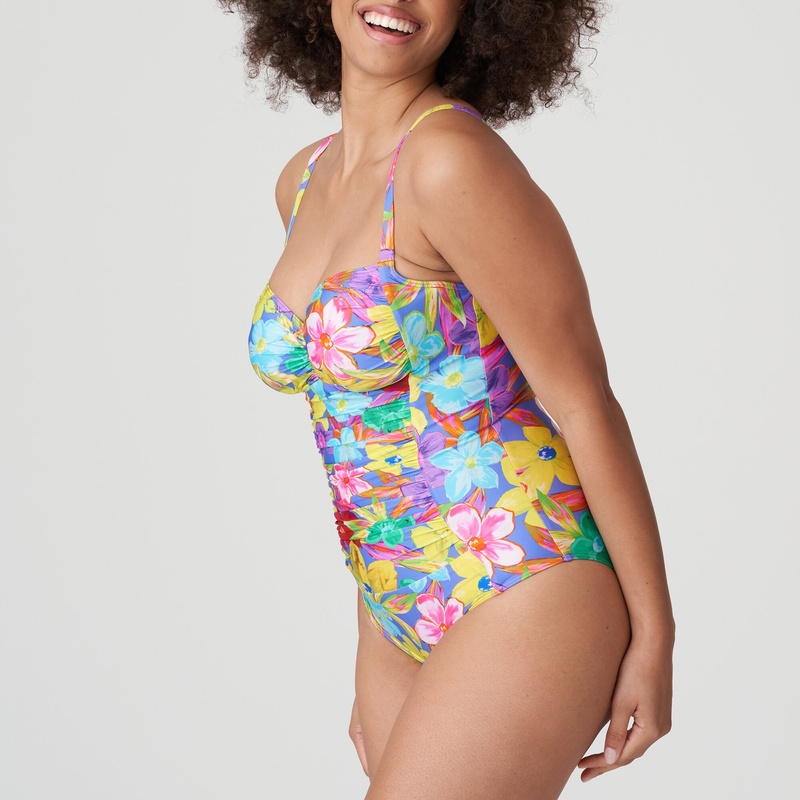 Prima Donna Swim Corrigerend Badpak In Het Blue Bloom Lingerie Marie