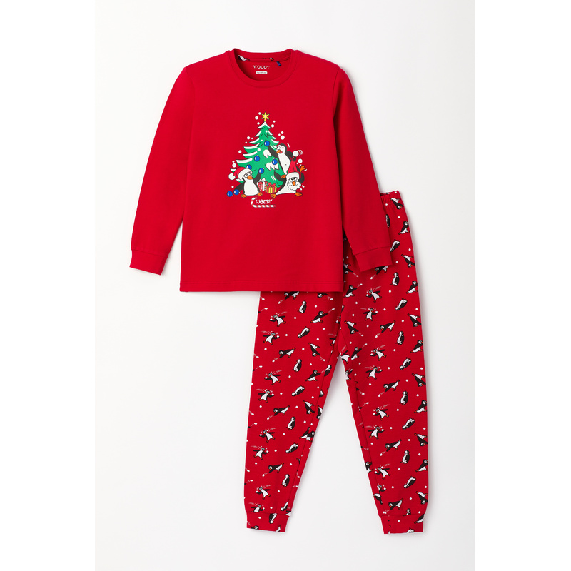 Unisex Pyjama Baby en Rouge