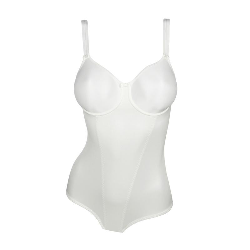 Satin Corrigerende Body Met Beugel en Naturel