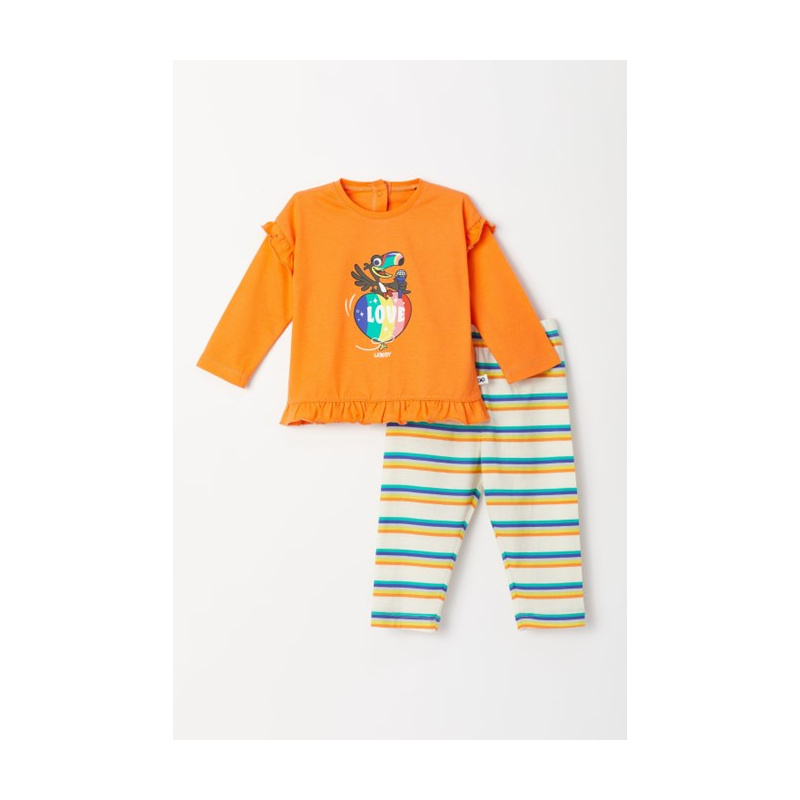 Meisjes Pyjama Baby en Oranje