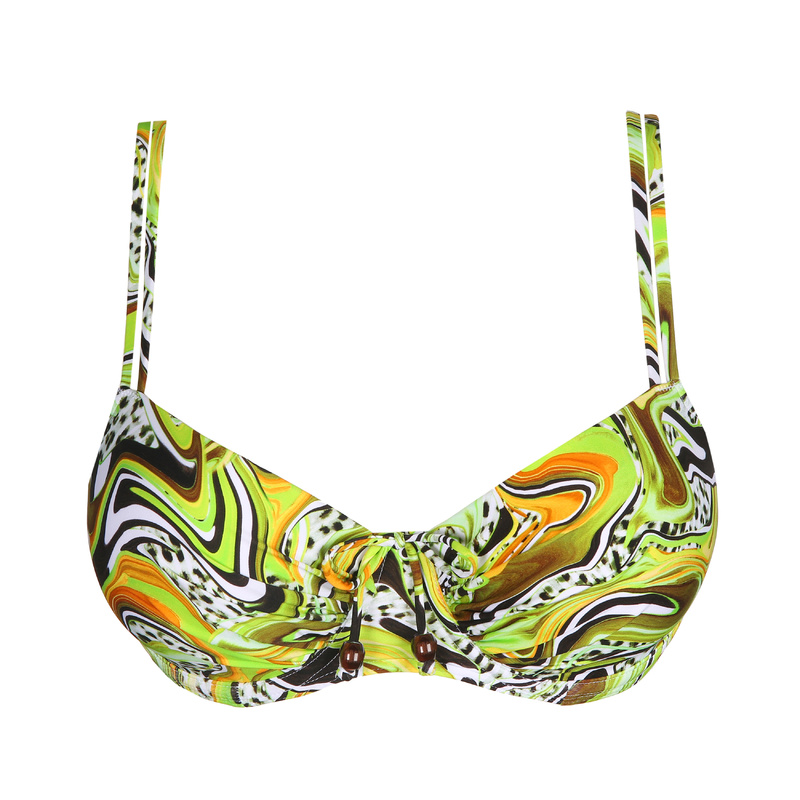 Voorgevormde Bikinitop en Lime swirl