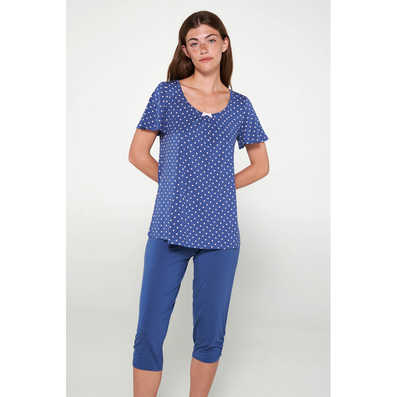 Pyjama Lange Broek en Blue boa