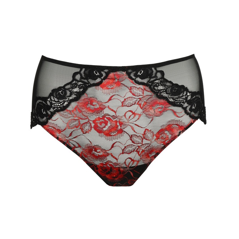 Tailleslip in het Spicy red