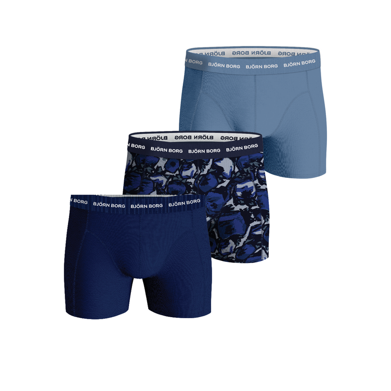 3-pack Boxershorts in het Blauw