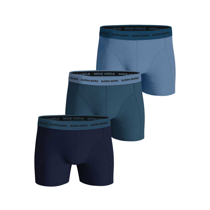 3-pack Boxershorts in het Blauw