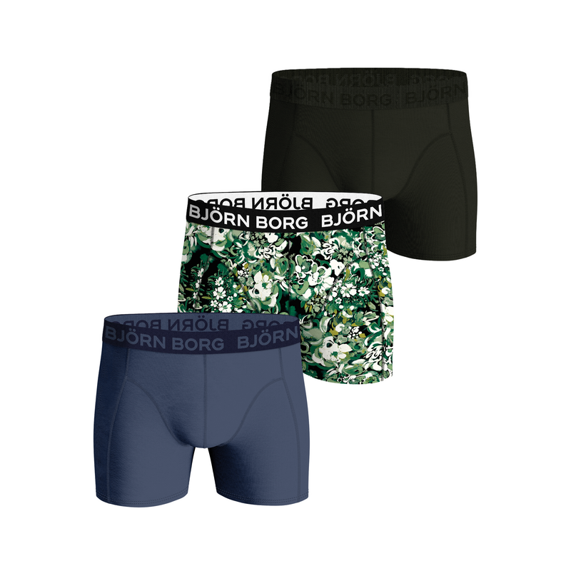 3-pack Boxershorts en Print