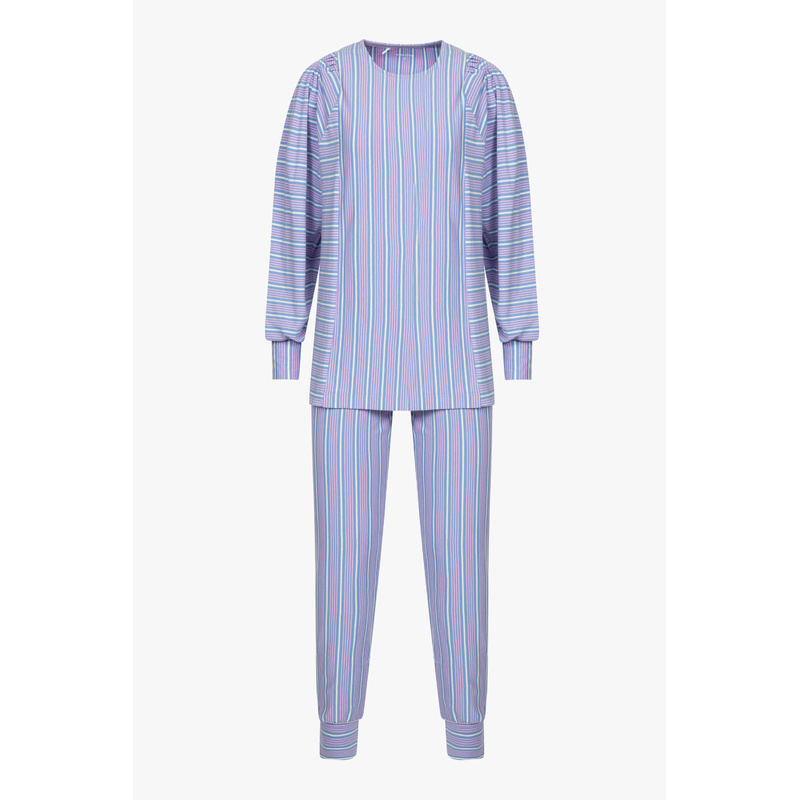 Pyjama en Roos-blauwe strepen print