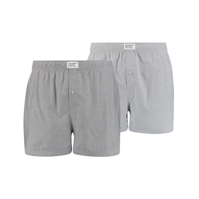 2-pack Woven Boxer (los) in het Asphalt