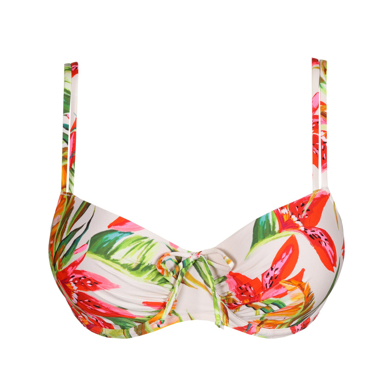 Voorgevormde Balconette Bikinitop en Calm tropics