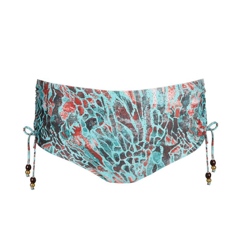 Bikini Tailleslip Met Koordjes in het Turquoise seas