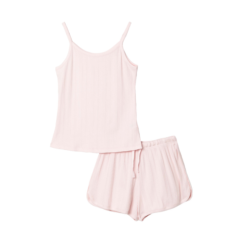 Pyjama Korte Broek en Light pink