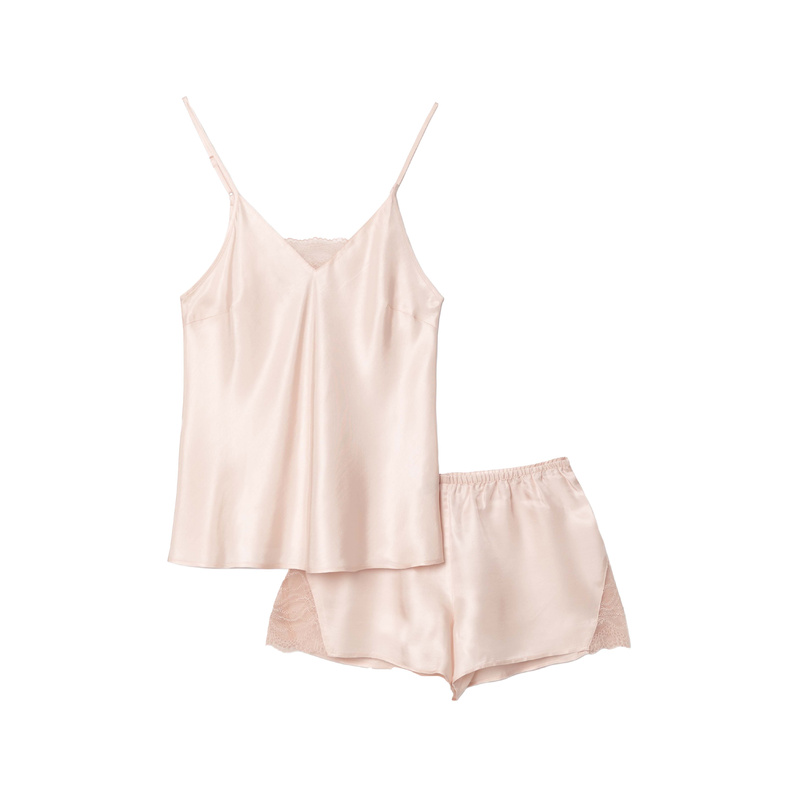 Pyjama Korte Broek en Light pink