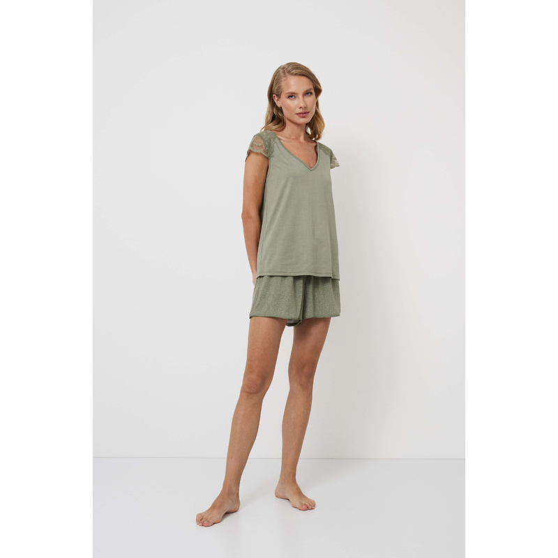 Pyjama Korte Broek en Green