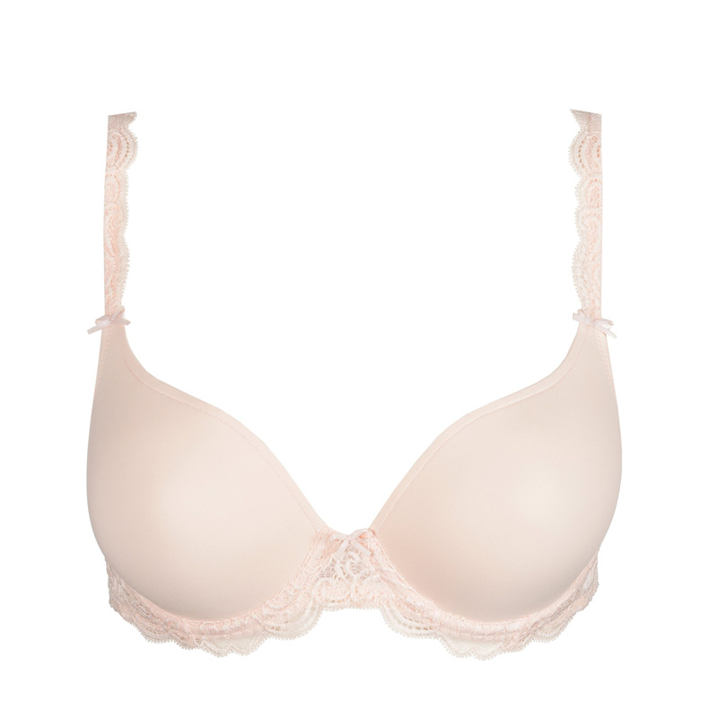 Voorgevormde Bh Hartvorm in het Crystal pink